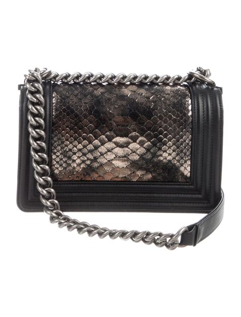 chanel snakeskin boy bag price|boys chanel flap bag.